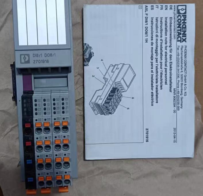 AXL F DI8 1 DO8 1 1H 2701916 1700 N1-2