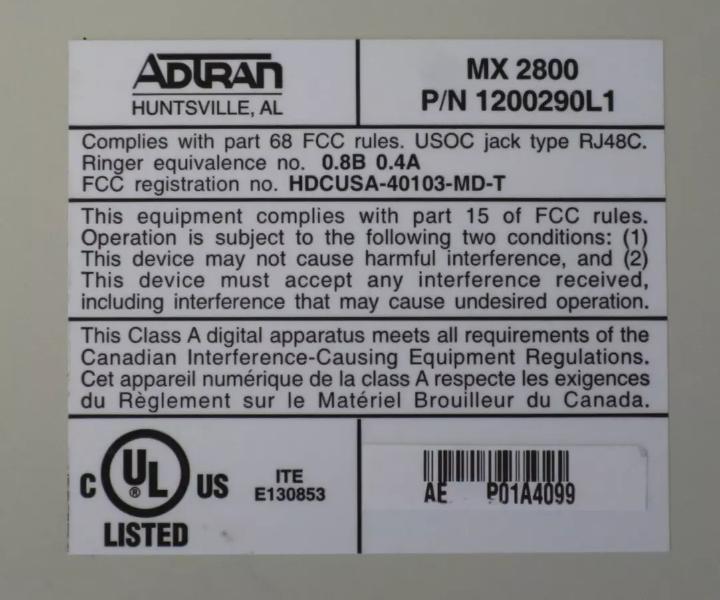 MX2800 or21x 1200290L1