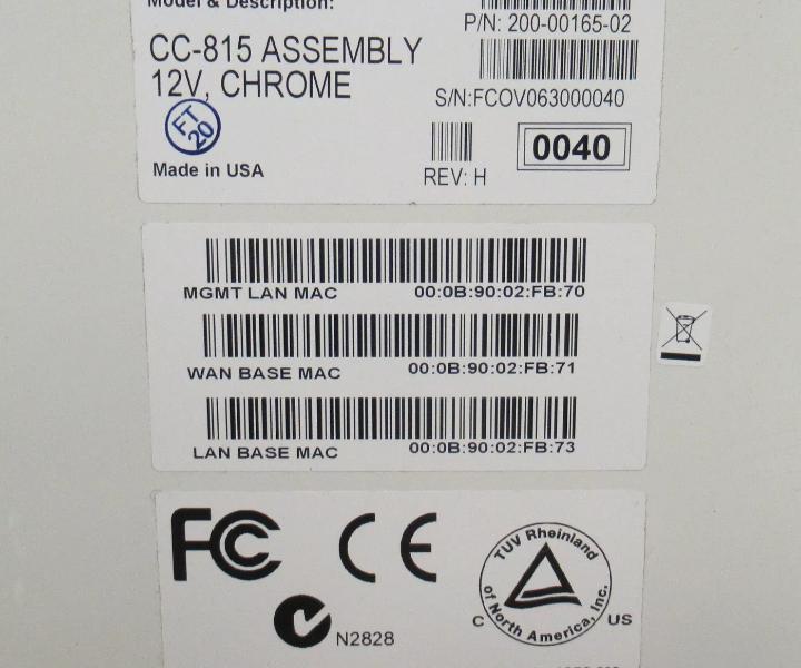 200-00165-02 CC815 100mbit