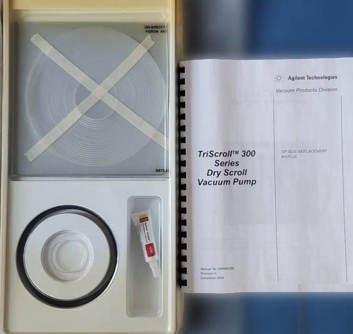 Agilent Varian TriScroll 300 Scroll Pump Tip Seal Replacement Kit PN PTSS0300TS This Agilent Varian OEM tip seal kit includes the tip seal and O-rings for the Triscroll 300 dry scroll vacuum pump Weight 2 00lbsWidth 12 00 in Height 9 00 in Depth 4 00 in