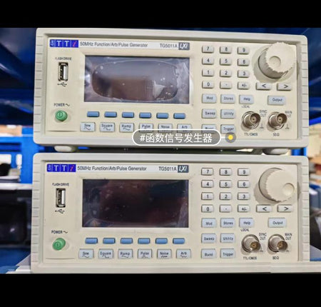 Aim-TTi TG5011A 50MHz dds prbs sin x x 0 001mhz 50MHz 14 1μHz μ v 20mV 20V Peak Peak 50ohms - 128K 125MS s USB LCD am fm pm pwm f bspk sum prbs windows plus USB LAN LXI