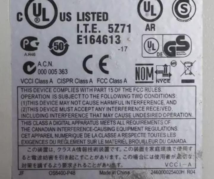 Alcatel-Lucent OS6400-P48 1GbE RJ45