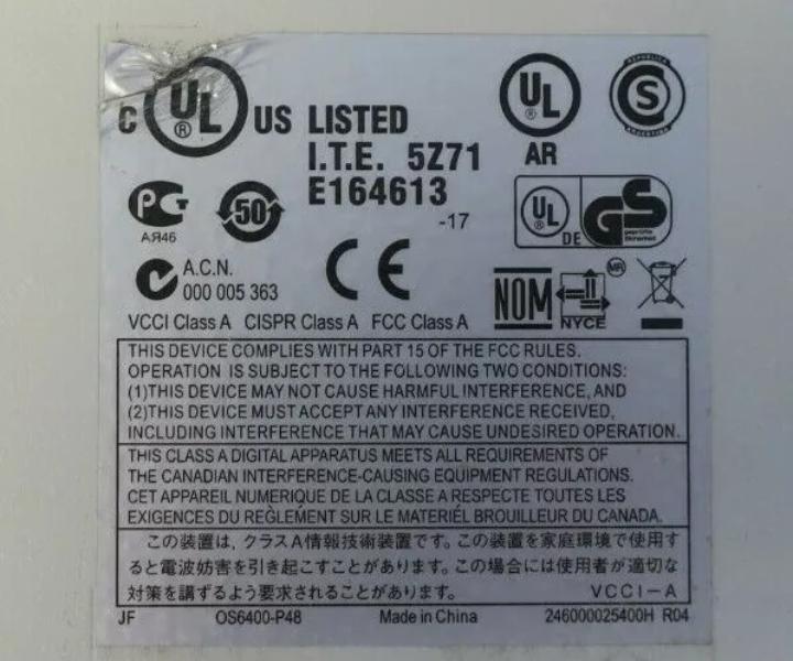 Alcatel-Lucent OS6400-P48 1GbE RJ45