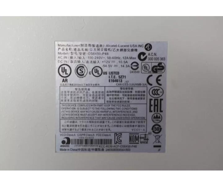 Alcatel-Lucent OS6450-P48 1GbE 10Gb