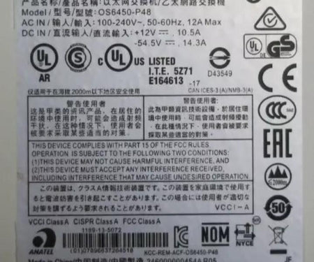 Alcatel-Lucent OS6450-P48 1GbE RJ45 10Gb