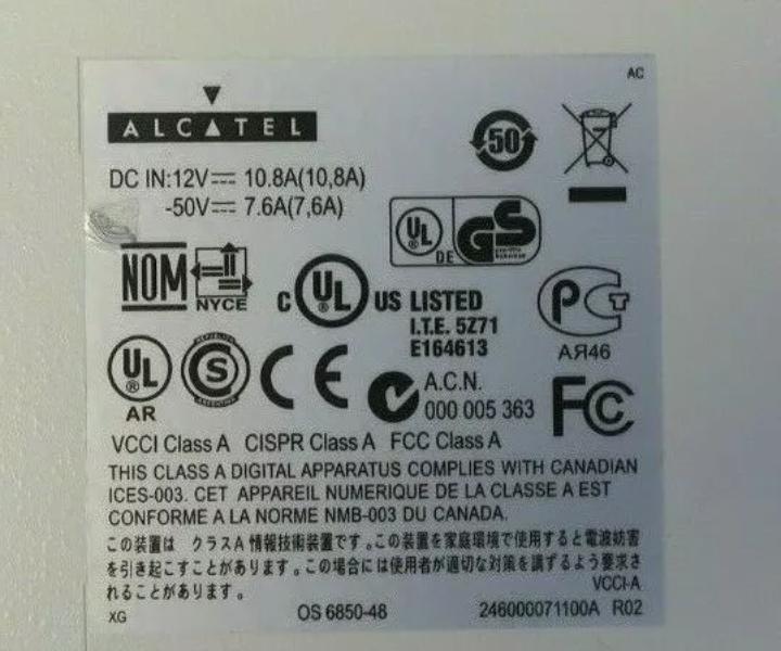 Alcatel-Lucent OS6850-48L 100Mb 1GbE RJ45