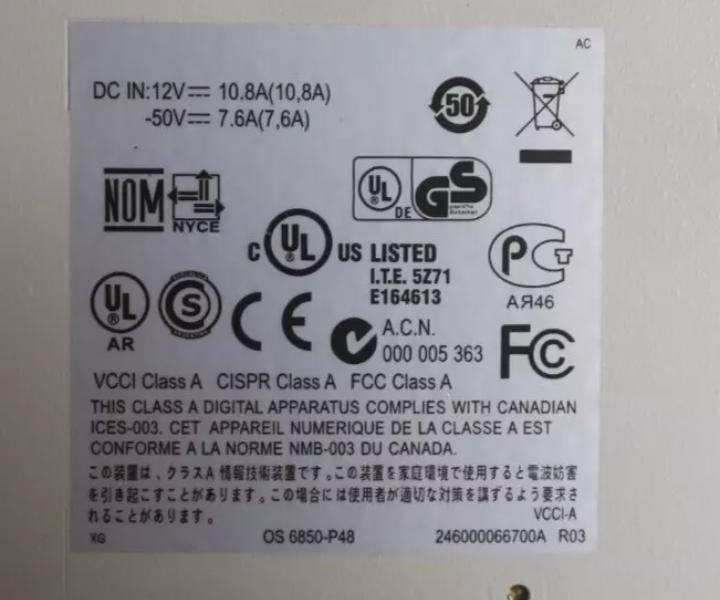 Alcatel-Lucent OS6850-P48L RJ45 4x1Gb RJ45