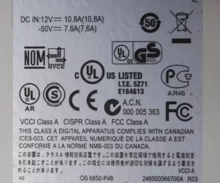 Alcatel-Lucent OS6850-P48L RJ45 RJ45