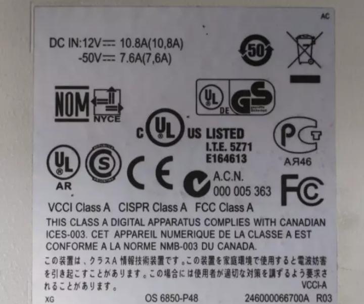 Alcatel-Lucent OS6850-P48L RJ45 RJ45