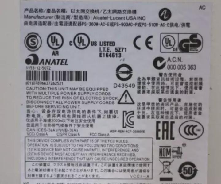 Alcatel-Lucent OS6850E-P48X 1GbE RJ45