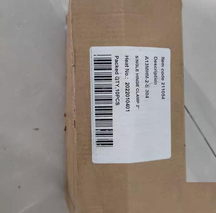 Alfa Laval SINGLE HINGE CLAMP 2 A13MHM-2-S 304 Item code 211054 10