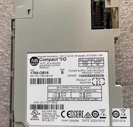 Allen-Bradley 1769-L36ERM CompactLogix 1769-PA4