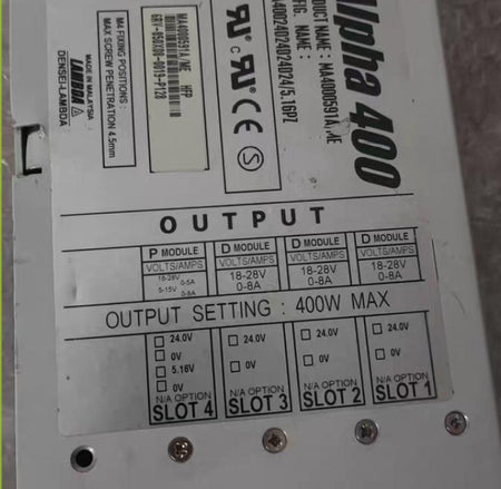 Alpha 400     MA4000591A ME 400W   24V