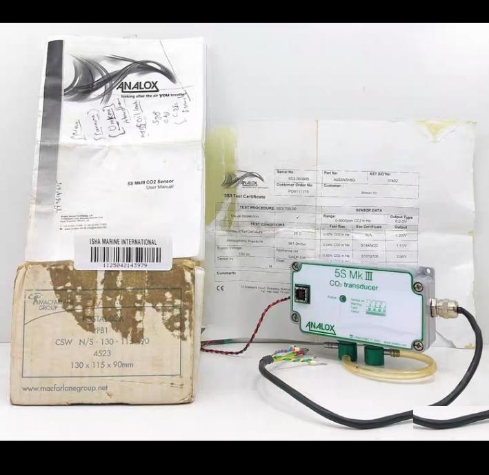 Analox 5S Mk III A5S3ASH6G CO2 Sensor Transducer Highly Accurate Beam Infrared M