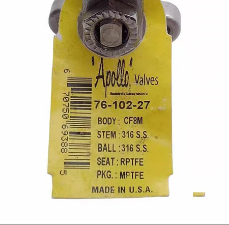Apollo 76-102-27 Manual Ball Valve Stainless Steel 3 8in NPT Female 150psi