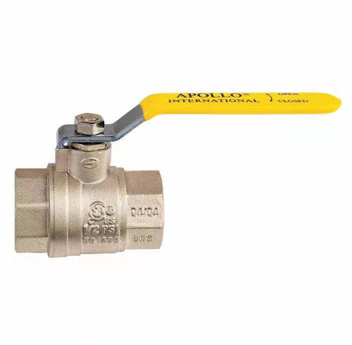 Apollo 94A-103-01 21 Apollo™ 94A-103-01 2-Piece Ball Valve 1 2 FNPT Brass Body Full Port Gas PTFE 600 psi Max Pressure CWP