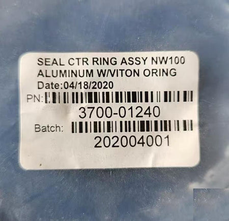 Applied Materials AMAT 3700-01240 MKS-HPS 100760610 SEAL CTR ASSY NW100 550 1 13 487 0 7 340 9