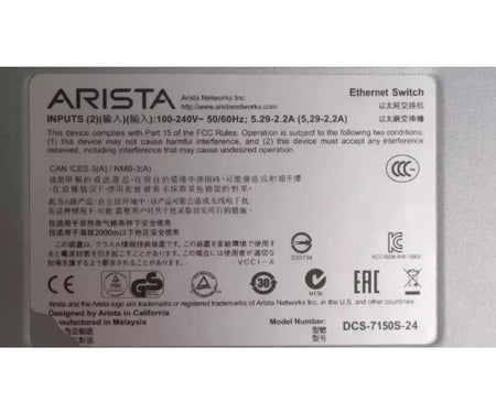 7150S-24 DCS-7150S-24-R 10GbE