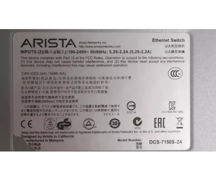 7150S-24 DCS-7150S-24-R 10GbE