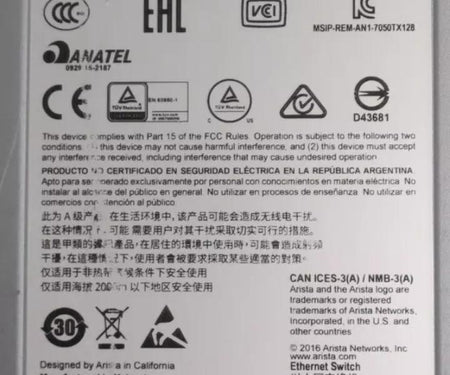 DCS-7050TX-128 10GBase-T 40GbE