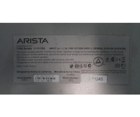 DCS-7124S 24-Port 10GbE 760W