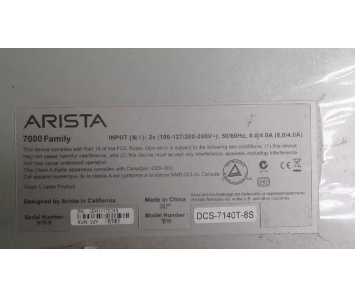 DCS-7140T-8S-F 10GbE RJ45 10GbE