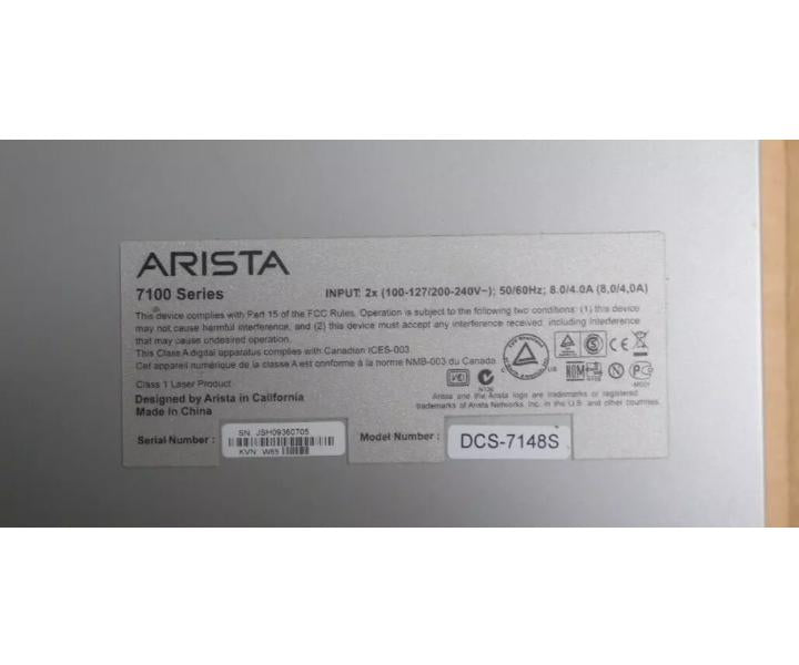 DCS-7148S-F 48-Port 10GbE