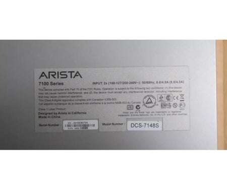 DCS-7148S-F 48-Port 10GbE