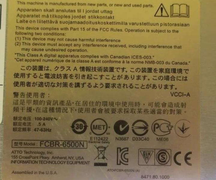 FCBR-6500-DN1 4163-0032-R04 6500N