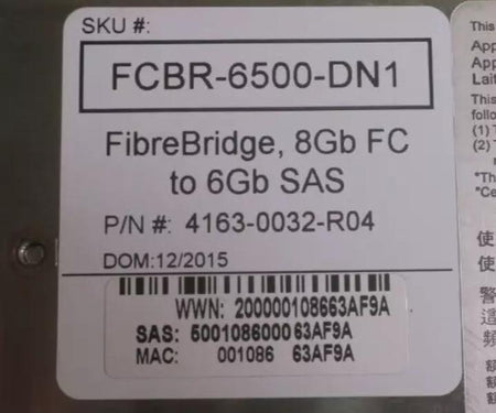 FCBR-6500-DN1 4163-0032-R04 6500N