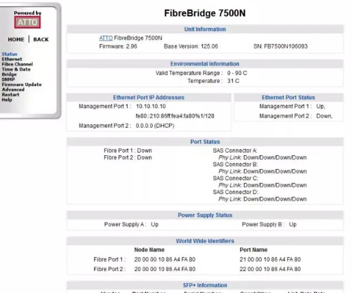 FCBR-7500-DN1 4163-0054-R00 7500N 16Gb 12Gb