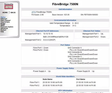 FCBR-7500-DN1 4163-0054-R00 7500N 16Gb 12Gb