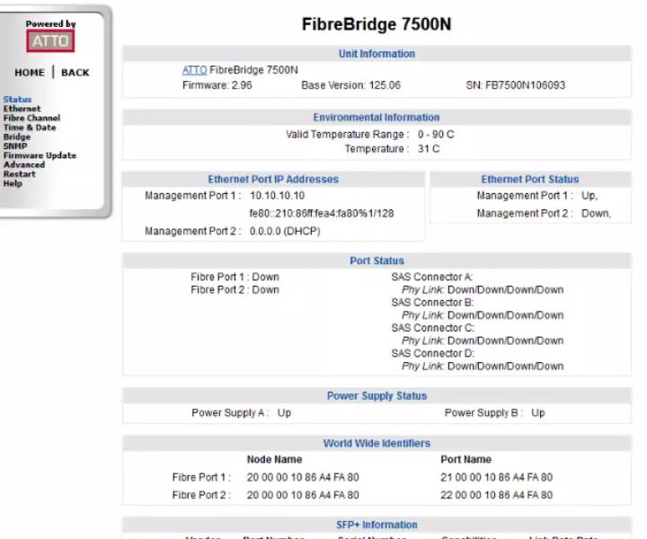 FCBR-7500-DN1 4163-0054-R00 7500N 16Gb 12Gb
