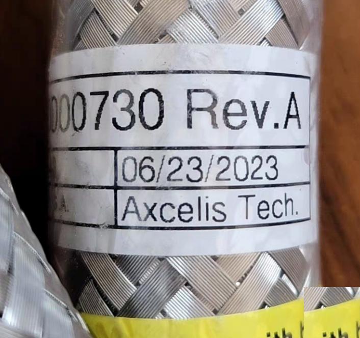 Axcelis 300000730 310000096 5 12 Part Number AXCELIS TECHNOLOGIES 310000096Description H J 6092540 HP HE SST FLEXLINE 1 0ID 40FT LG M-STR F-STR 350 PSIOEM AXCELIS TECHNOLOGIES