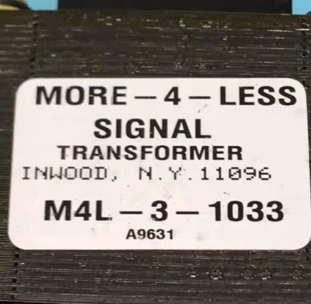 Axcelis EATON 6600085 115VAC TO 24VACEATON 6600085 SIGNAL TRANSFORMER M4L-3-1033 XFMR 24VAC GSD