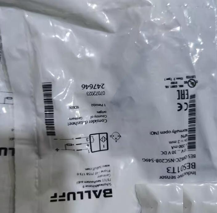 BALLUFF BES01T3 BES Q08ZC-NSC20B-S49G 10-30V DC 200mA NPN NO 2mm 7