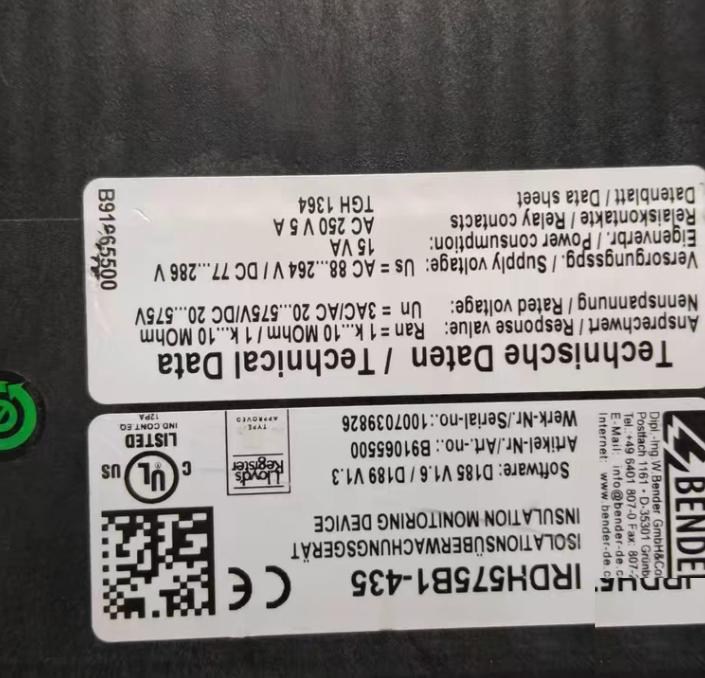 BENDER IRDH575 IRDH575 AC 0-793V DC 0-650V