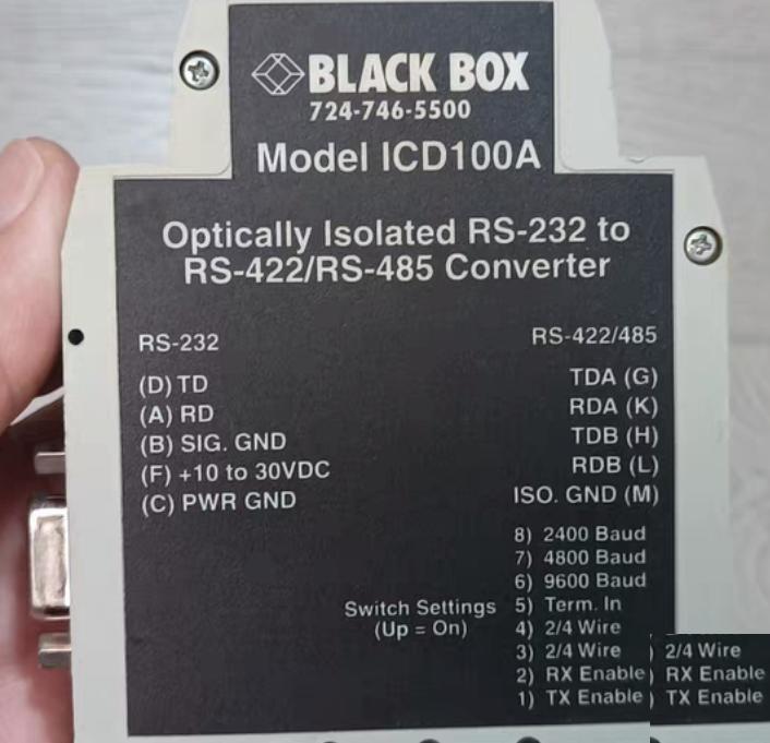 BLACK BOX MODEL ICD100A 724-746-5500 500