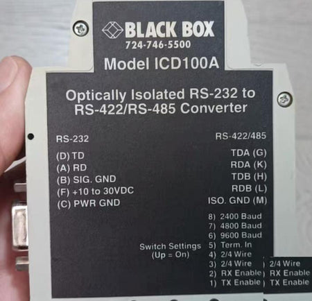 BLACK BOX MODEL ICD100A 724-746-5500 500