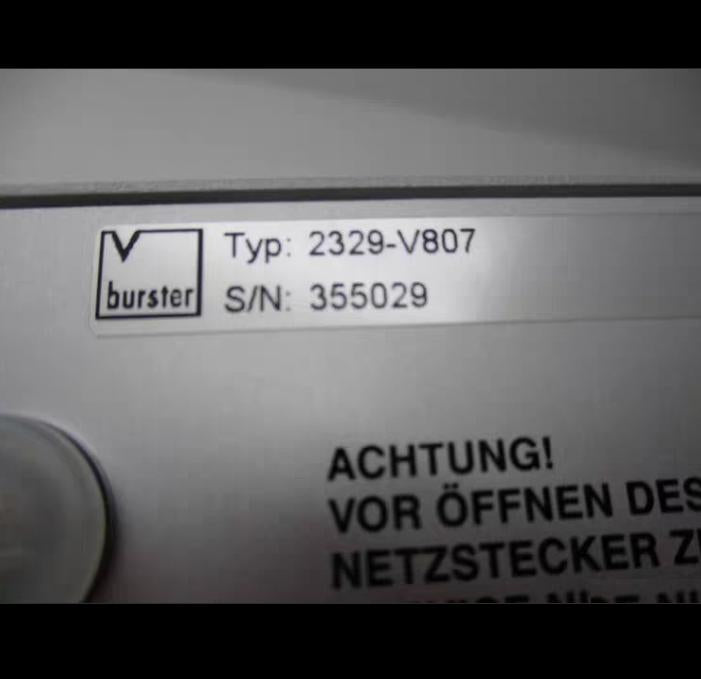 BURSTER 2329-V807 NSNP