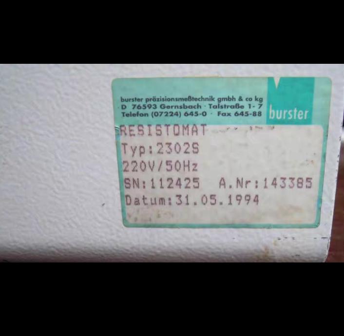 BURSTER Resistomat 2302S