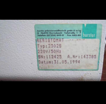 BURSTER Resistomat 2302S