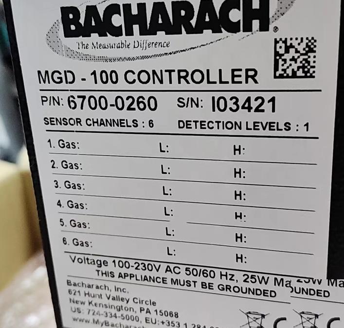 Bacharach MGD-100