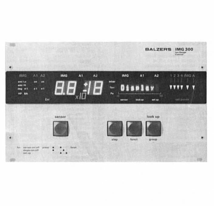 Balzers Instruments IMG-300 Vacuum Ion Gauge Controller