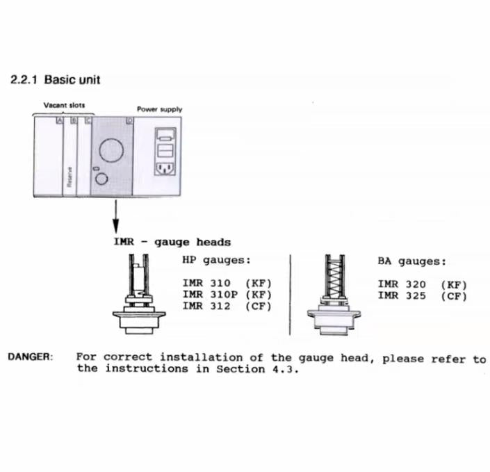 Balzers Instruments IMG-300 Vacuum Ion Gauge Controller