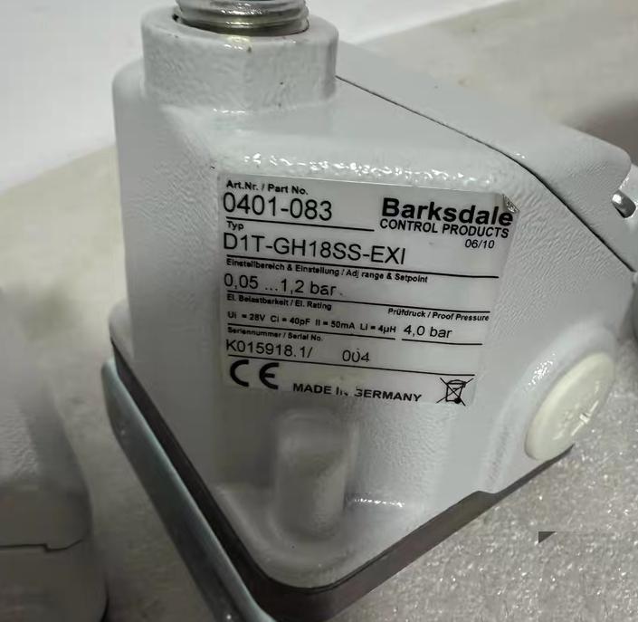 Barksdale D1T-M3SS-EXI 0401-216 0 012-0 20bar 0 05-1 2bar