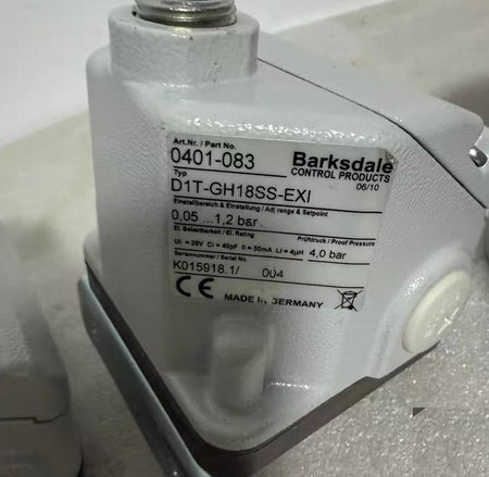 Barksdale D1T-M3SS-EXI 0401-216 0 012-0 20bar 0 05-1 2bar