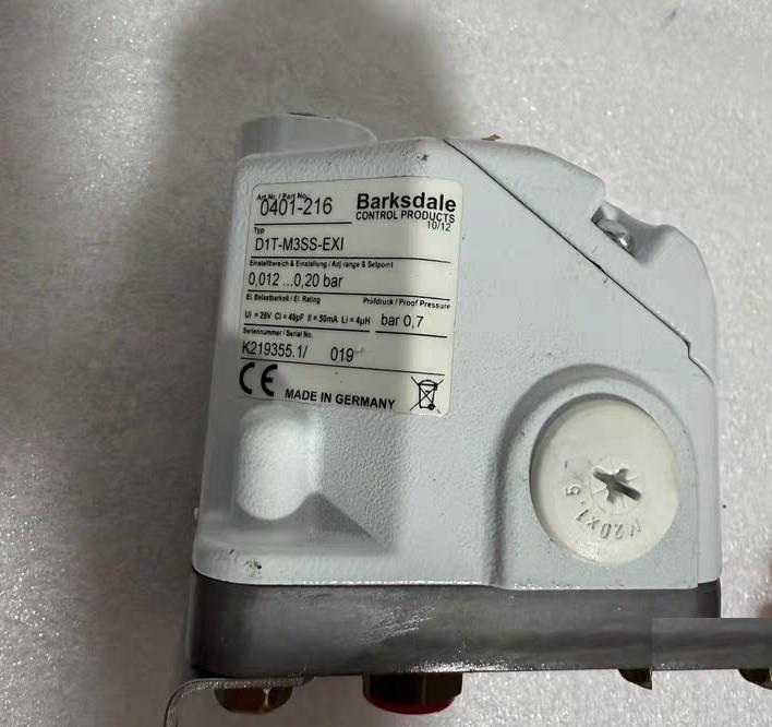 Barksdale D1T-M3SS-EXI 0401-216 0 012-0 20bar 0 05-1 2bar