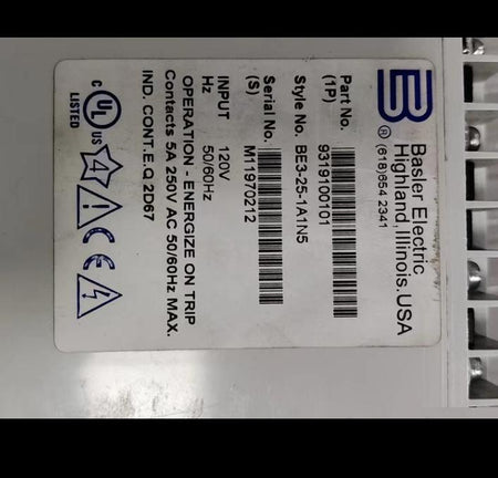 Basler Electric BE3-25-1A1N5