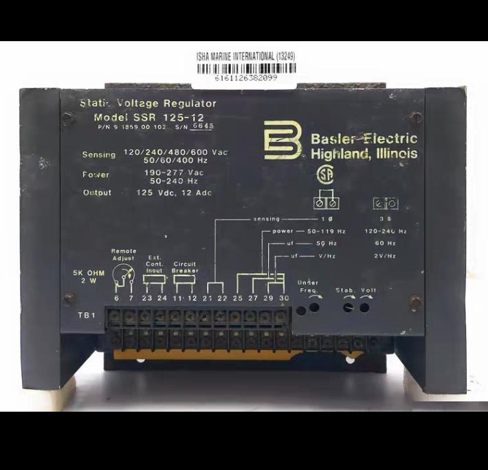 Basler Electric SSR 125-12 Voltage Regulator